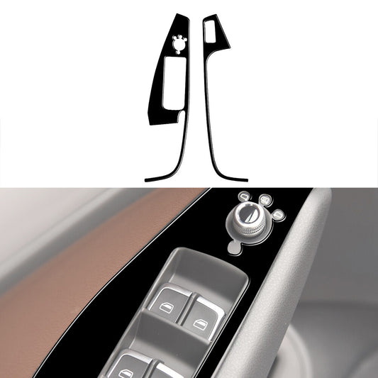 4PCS Carbon Fiber Door Handle Frame Cover Trim for Chrysler 200 2015-2017 Type B v