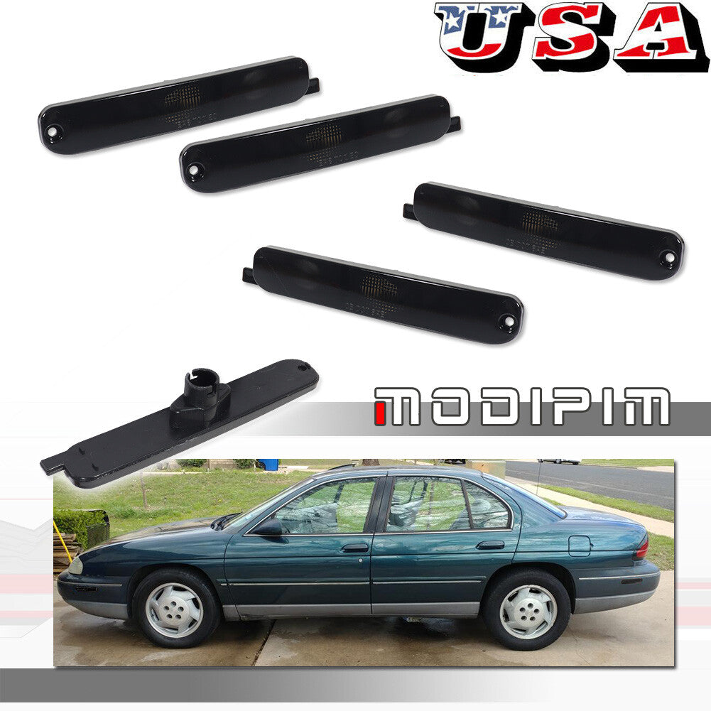4-Pack Smoked Front and Rear Side Markers for 95-01 for Lumina and 95-99 Monte Carlo - v