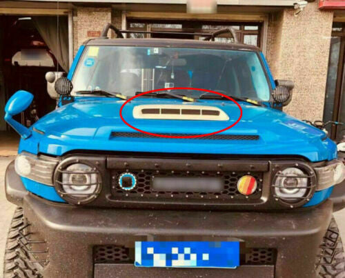 1P White Front Engine Hood Air Outlet Vent Cover for Toyota FJ Cruiser 2007-2014