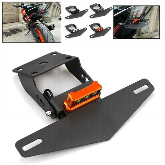 Rear license plate bracket with LED light suitable for KTM DUKE 390 250 200 125