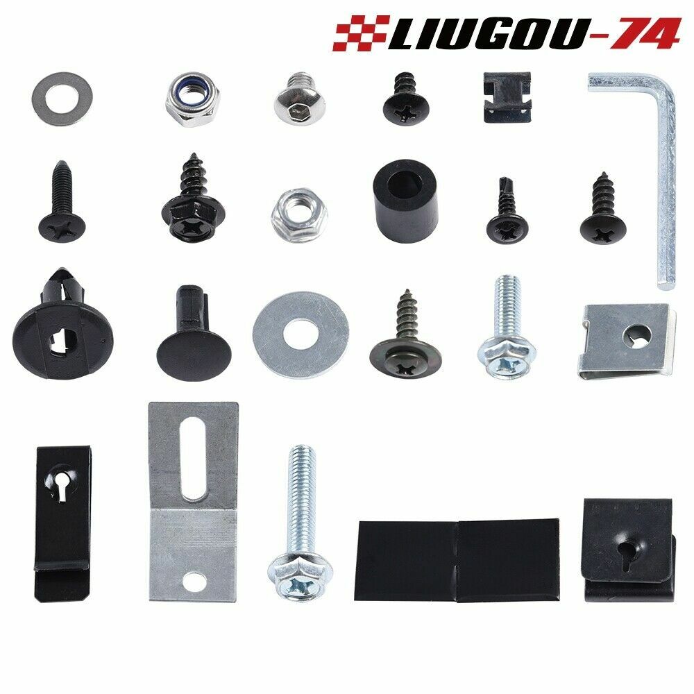 Fits for Stainless Steel Complete Fender Flash Hardware Kit Front and Rear New - v