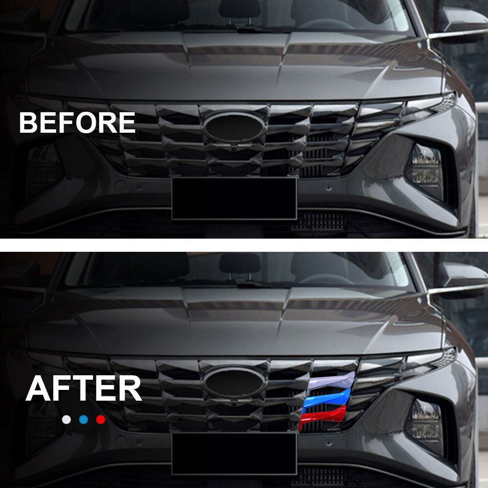 3-piece set of decorative accessories for 2021-2024 for Hyundai for Tucson front grille cover - n