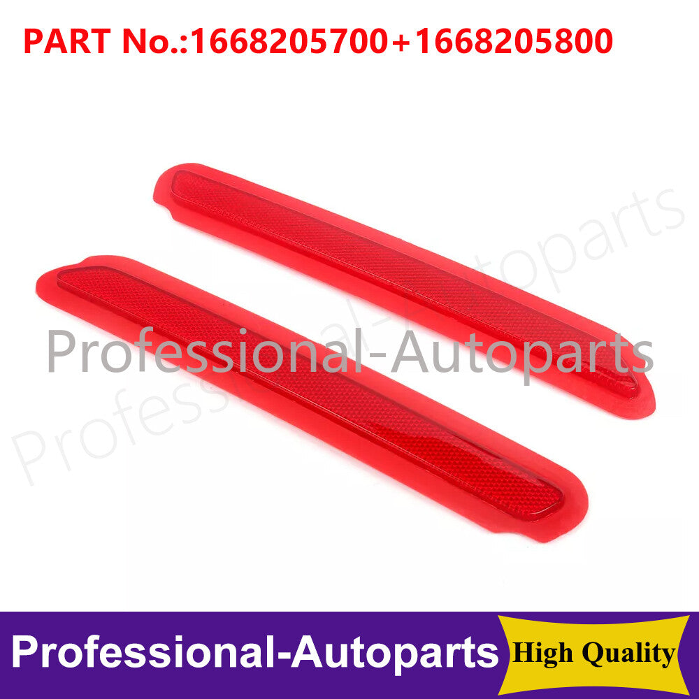 1Pair Rear L&R Bumper Reflector Fit for Benz GLS GL Class X166 GLS63 GLS350d Q