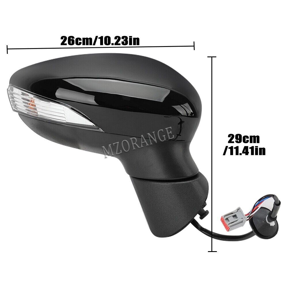 F¨¹r for Ford Fiesta MK7 2013-2017 6 Pins Rechte Au?enspiegel Elektronisch Beheizt