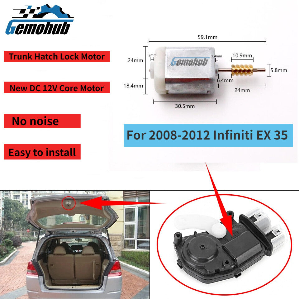 New Quality Electric Trunk Lock Latch Motor for 2008-2012 for Infiniti EX35
