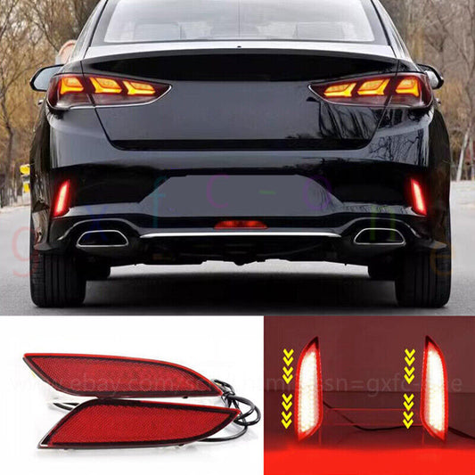 for Hyundai Sonata 2018-2019 LED Rear Fog Lights /Brake Lights /Turn Lights 2PCS n
