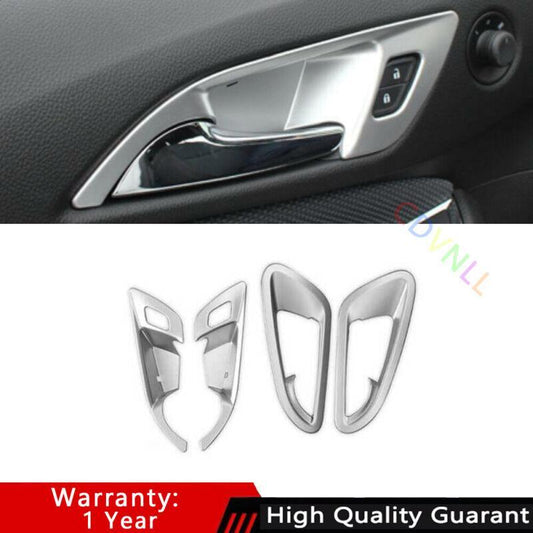Fit for Chevrolet for Cruze 2016-2019 Matte Silver Inner Door Handle Bowl Cover Trim