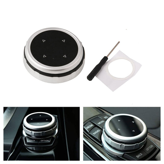 for BMW 3 4 5 6 X1 X3 for X5 X6 IDrive Car Multi-Media Control Knob Button Cover Q