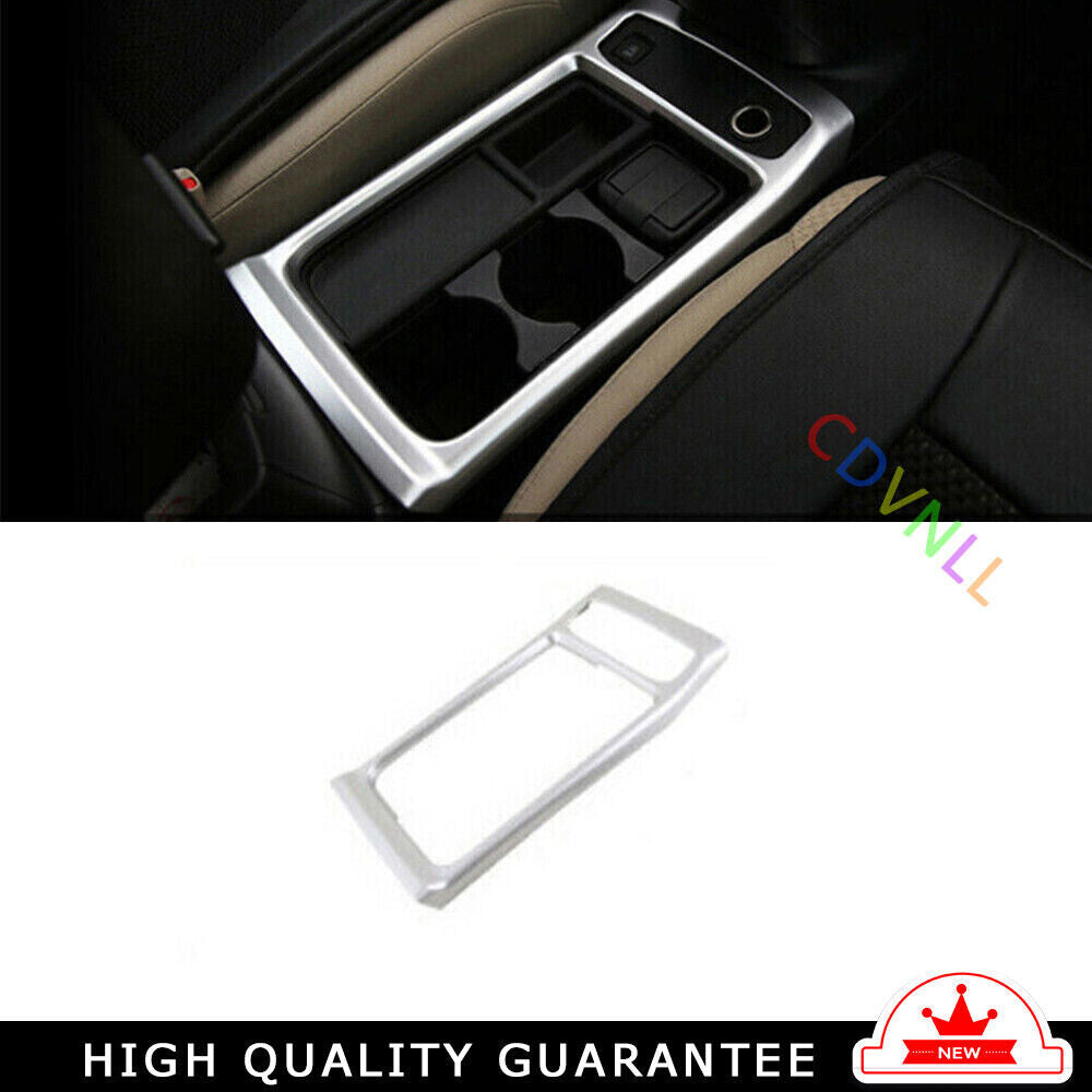 Console Storage Box Cover Trim 1 Fit for Honda CRV CR-V 2012-2016 Matte Silver