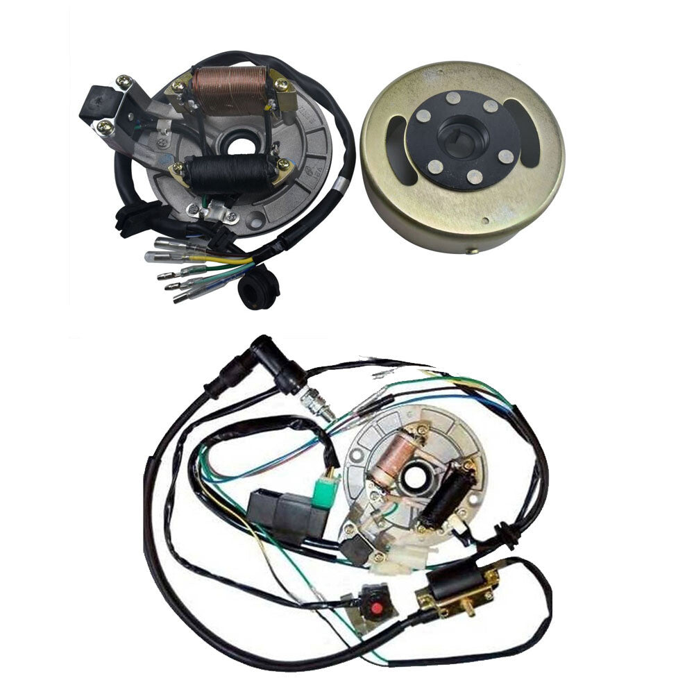 Spark plug harness rotor flywheel CDI coil suitable for Pit Dirt bicycles 110cc 125cc
