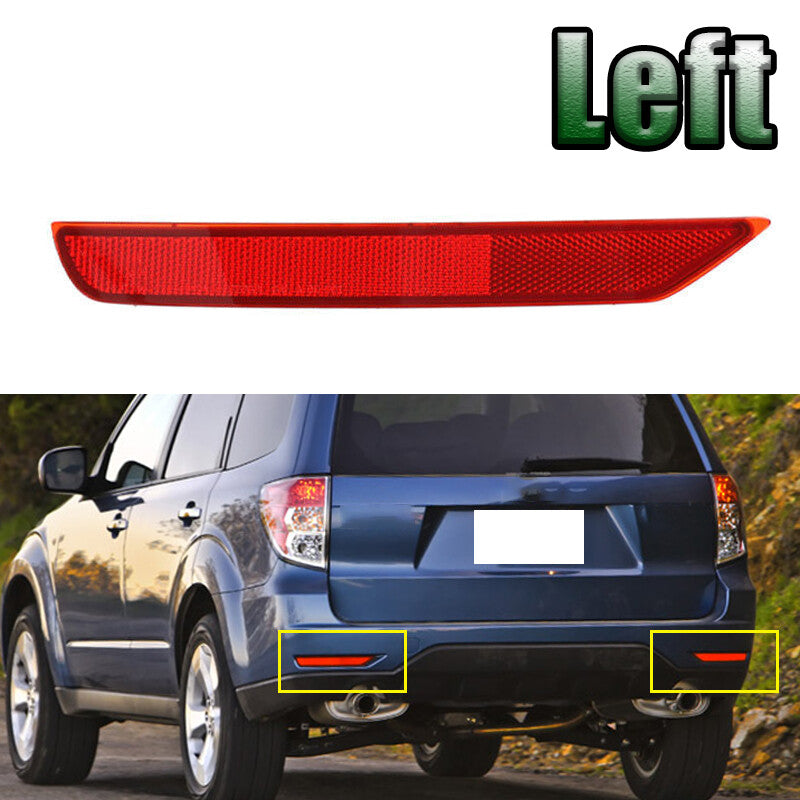LH for Subaru Forester 2009-2018 Rear Bumper Reflector Lamp Driver Side v
