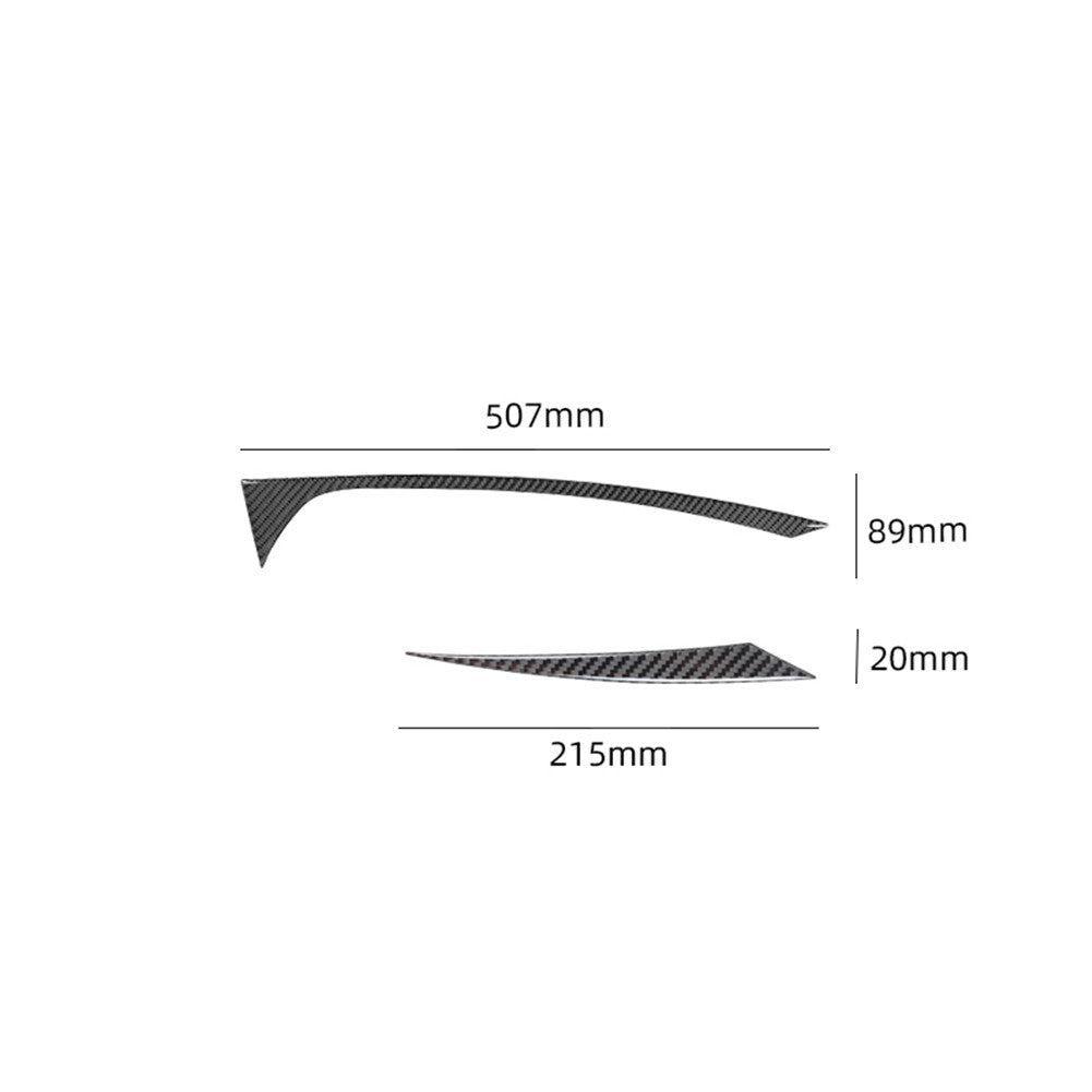 2-Piece Carbon Fiber Internal Gear Shift Side Cover Trim for BMW Z4 E89 2009 - 2016