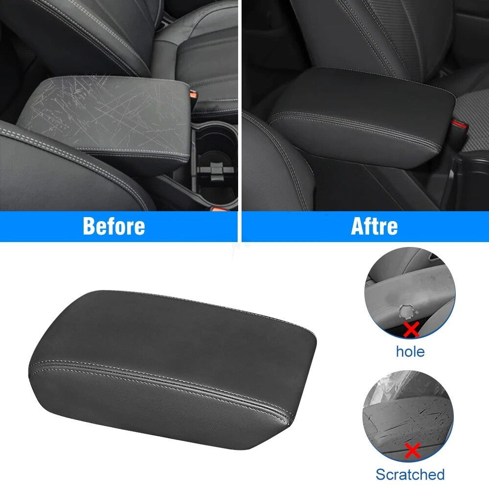 Leather center console cover and armrest protective film suitable for Subaru Forester 2019 - 2024 - n