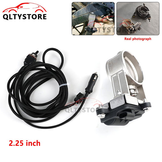 2.25in Electric Exhaust Control Valve Low Pressure For Exhaust Catback Downpipe Q