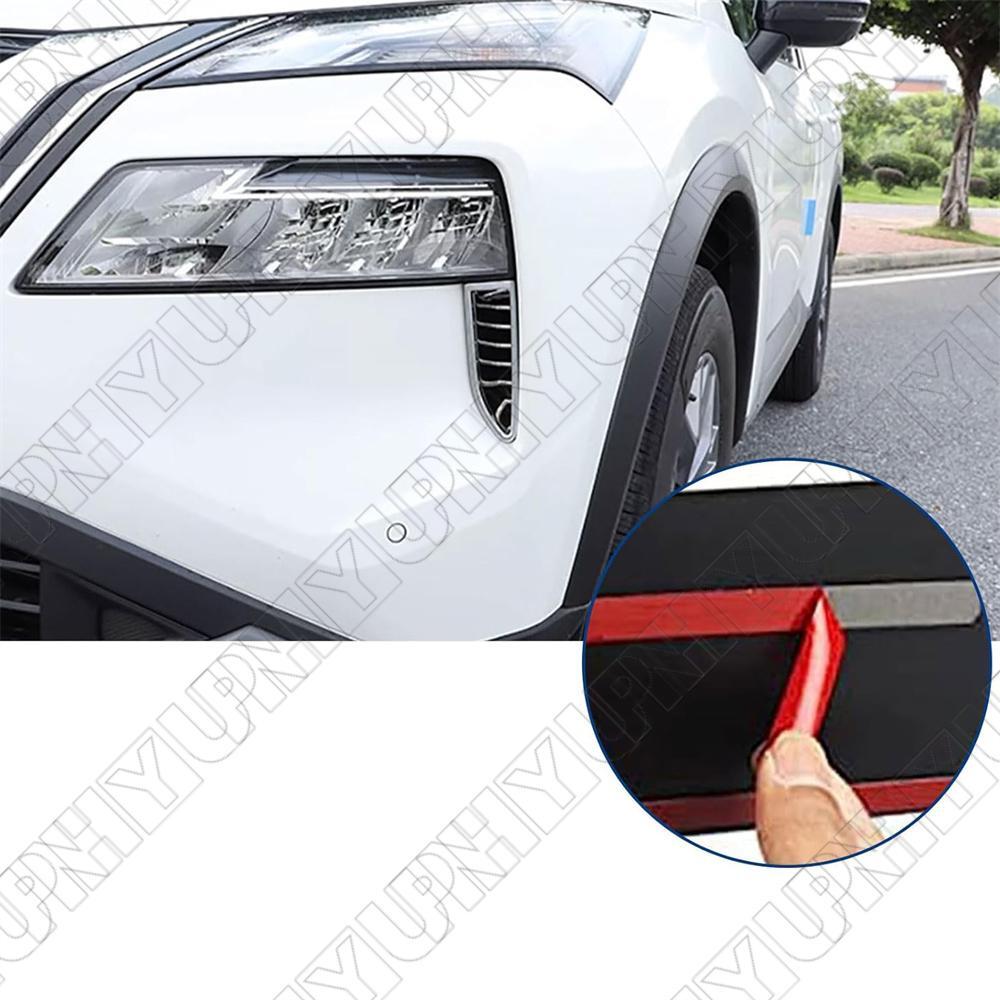 2Pcs Chrome Headlight Front Bumper Trims Cover for Nissan Rogue 2021 2022 2023