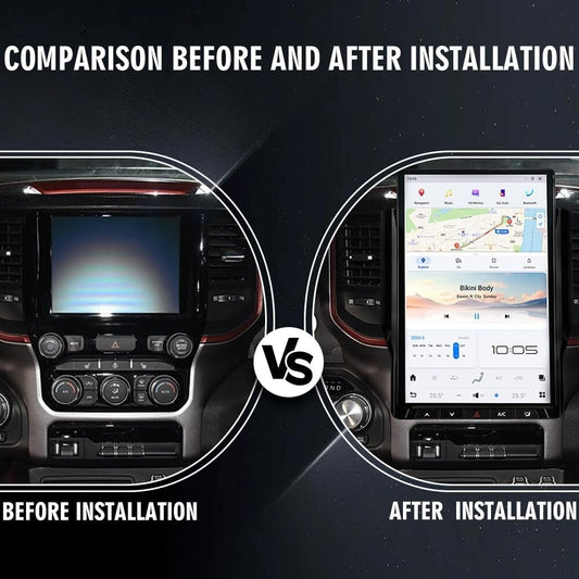 for Dodge for Ram 2019-2022 Android 13.0 Vertical Screen 2K 14.4¡å Screen GPS Radio