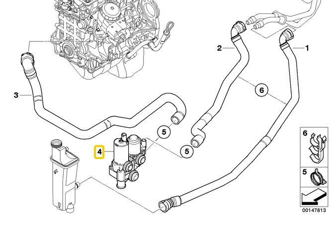 New Heater Control Valve with Auxiliary Water Pump for E46 X3 318i Z3 v