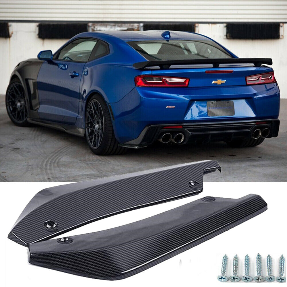 2 pieces of Carnival Accessories Rear Bumper Lip Diffuser Separator Canard Protective Film n
