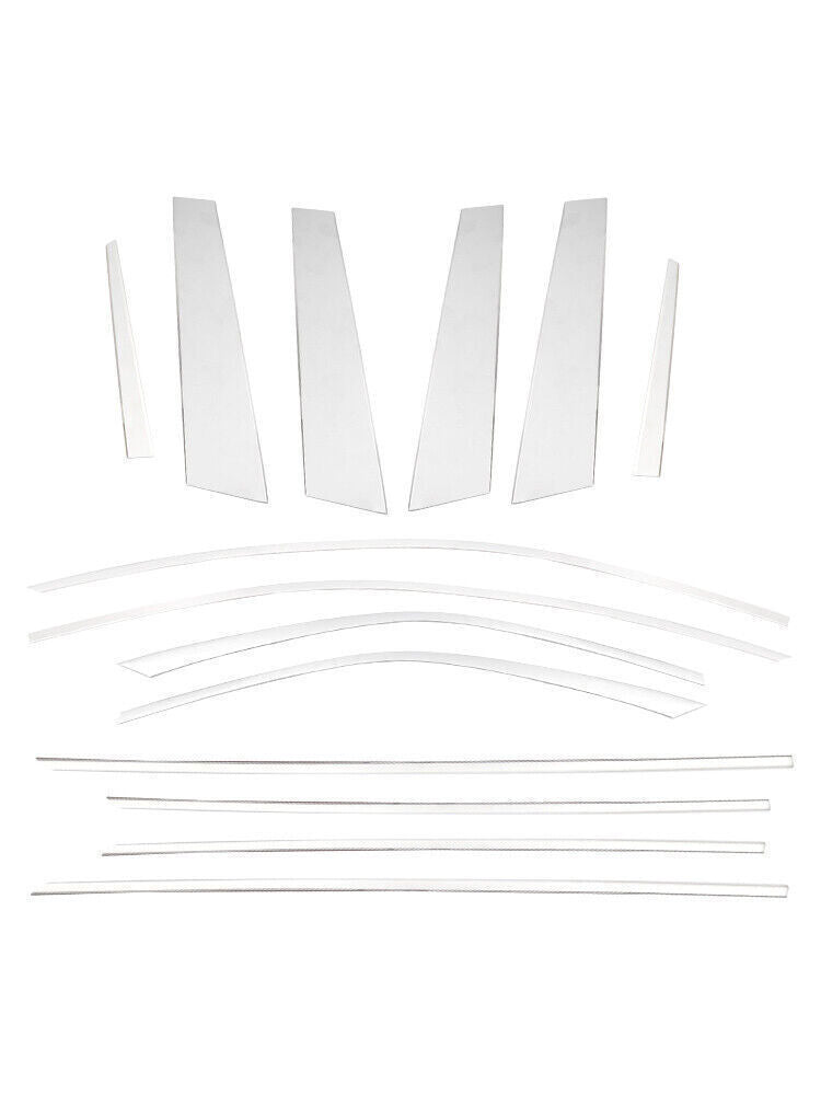 for Cadillac CT4 2020-24 Steel Chrome Windows Strip Sill Molding Cover Trim 14P