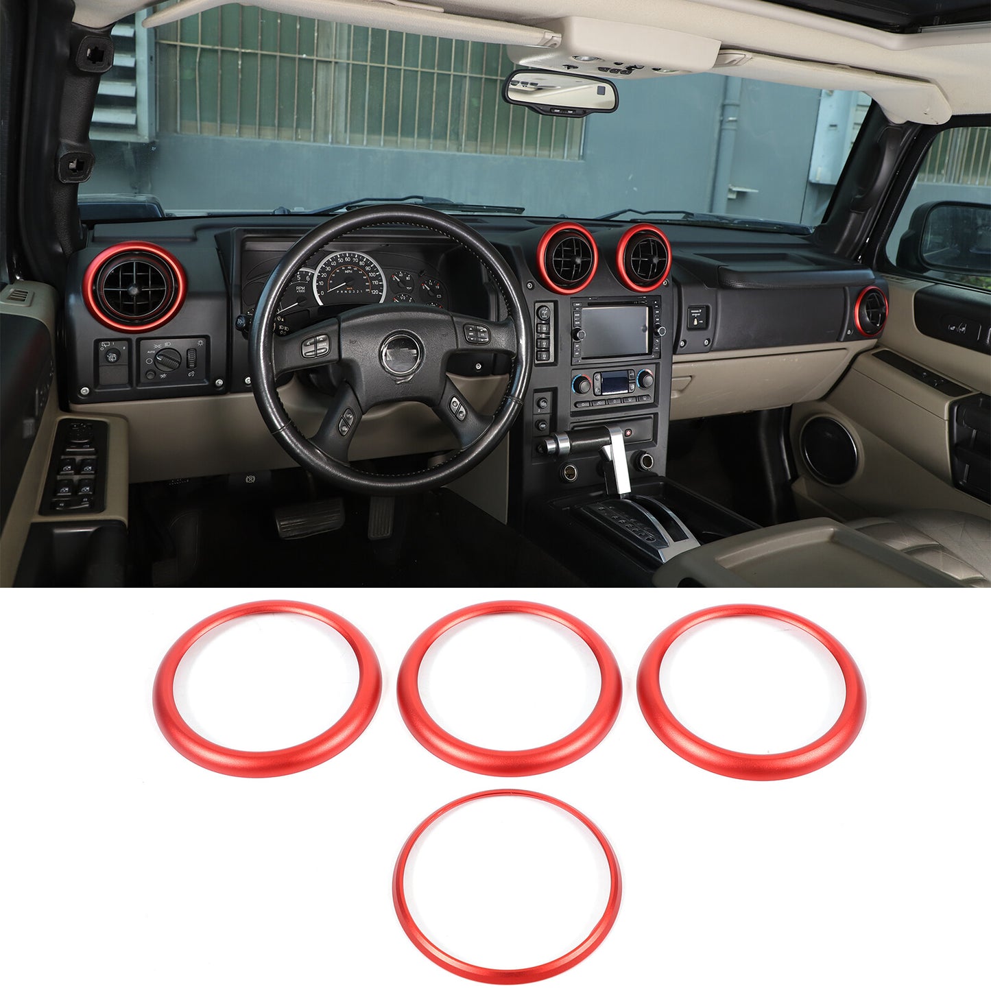 Steering Wheel Switch Button Cover Set for Land Rover Discovery Sport 2015 - 2019- v