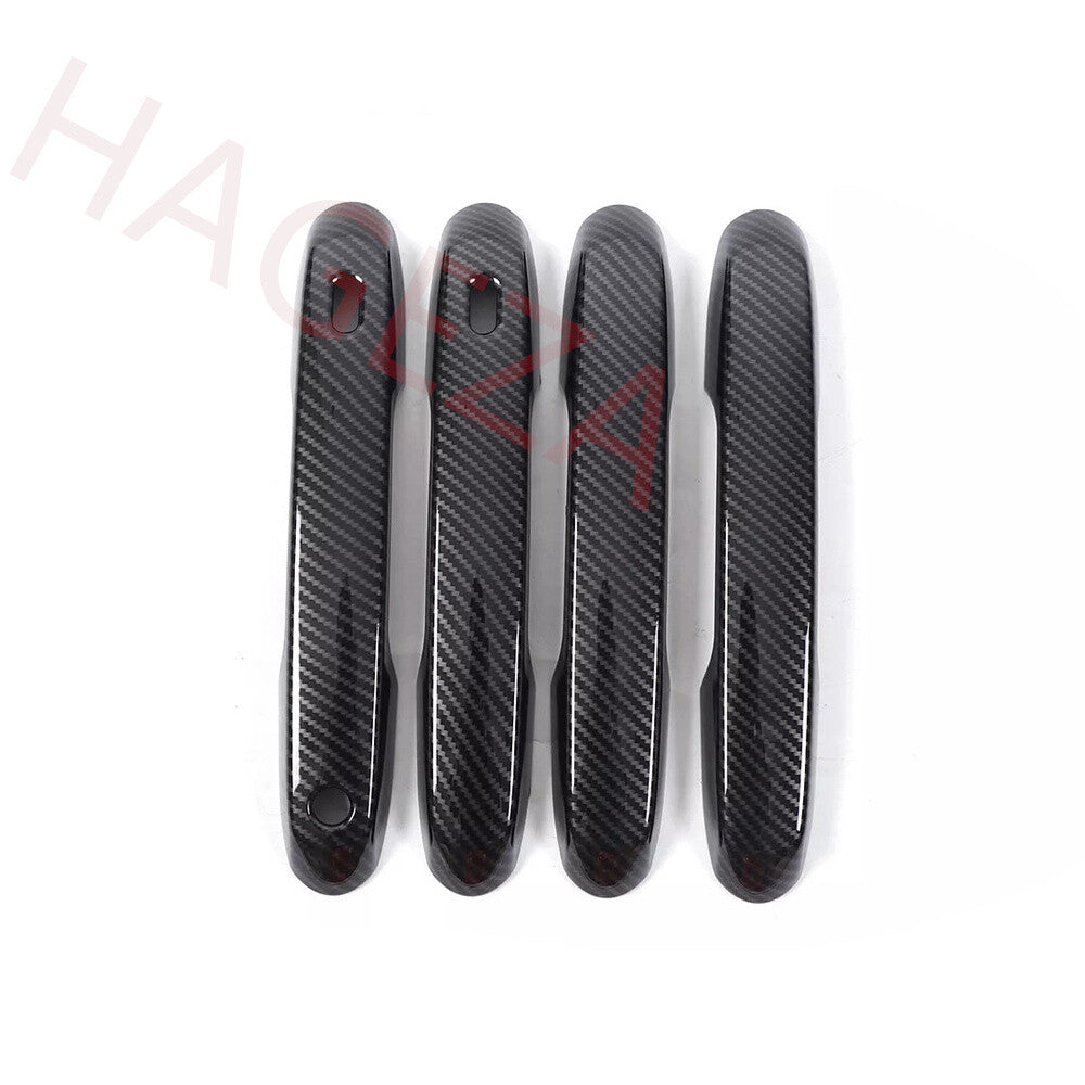 Carbon Fiber ABS Side Door Handle Panel Trim For Toyot@ for Land Cruiser LC250 2024+