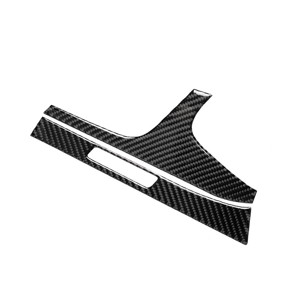 Red Carbon Fiber Interior Decor Door Control Cover Trim For 2012-2015 for Fiat 500 v