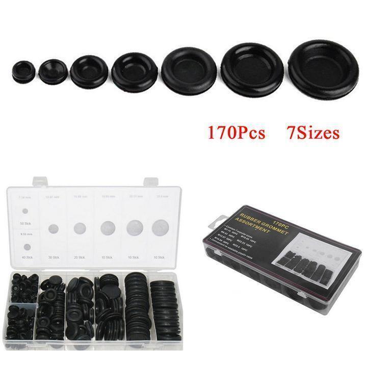170-piece pack of rubber grommet firewall plugs and wire gaskets, shipped from the . n