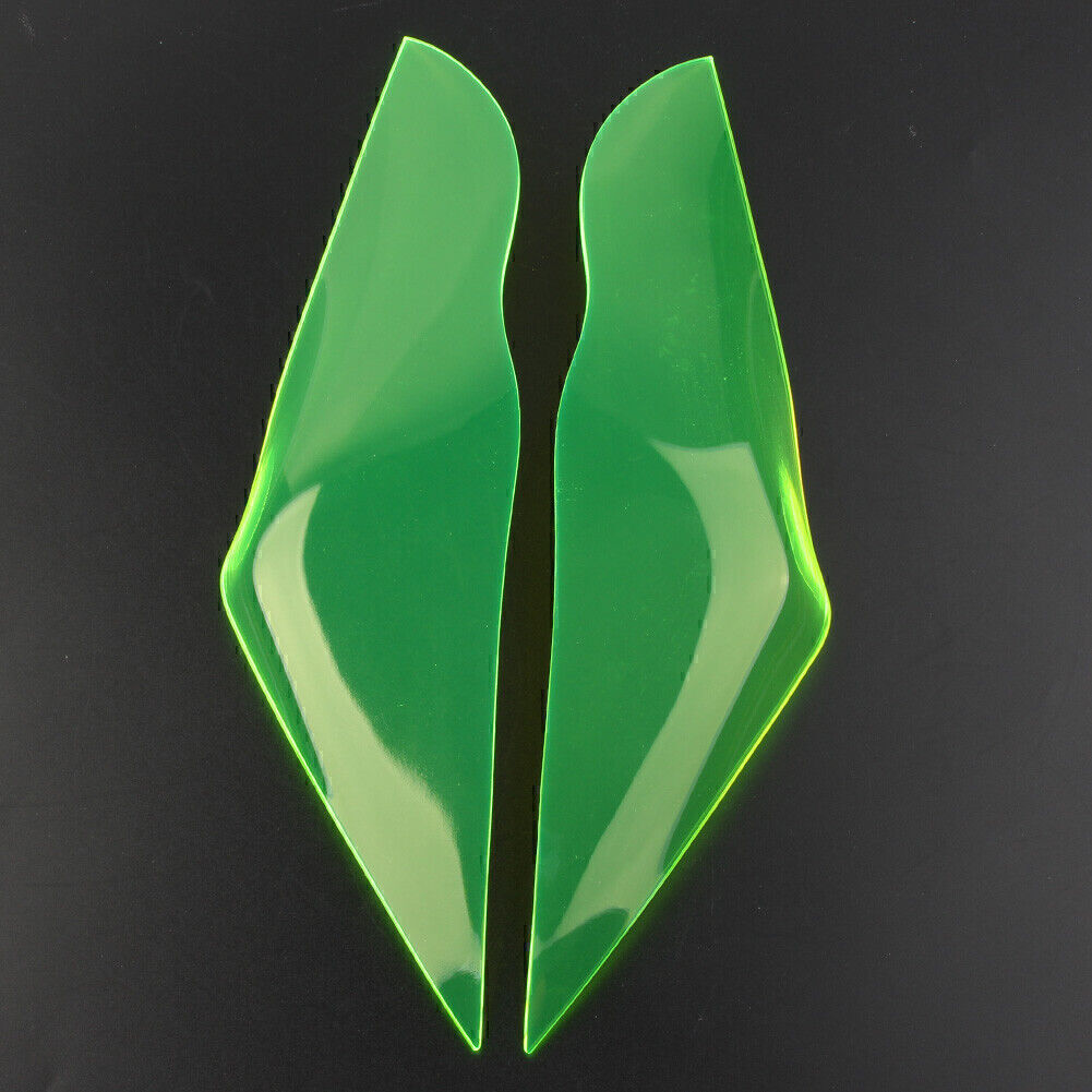 Green Front Headlight Guard Shield Screen Lens Cover for KAWASAKI ZX-10R 2011-15 Q