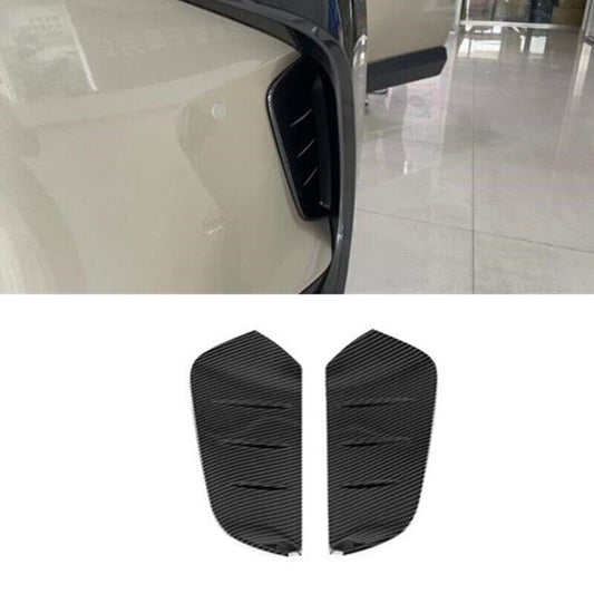 for Toyota BZ4X 23-24 Carbon Fiber Style Front bumper Fog Light Lamp Cover Trim