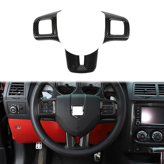 Steering Wheel Cover Decor for Dodge for Challenger Charger Dart 09-14