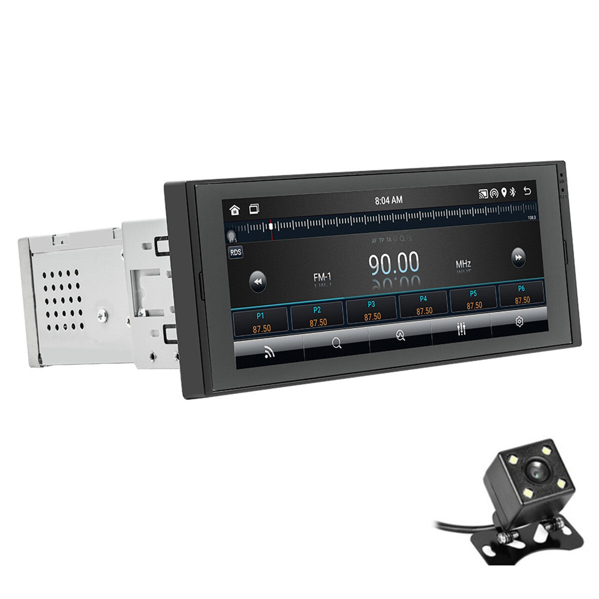 6.86in Car Multimedia Player Android 12 Stereo Radio GPS 1 Din For Apple Carplay