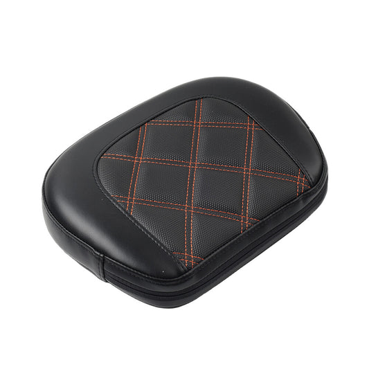 Orange Stitching Passenger Sissy Bar Backrest Pad for Harley Electra Road Glide Q