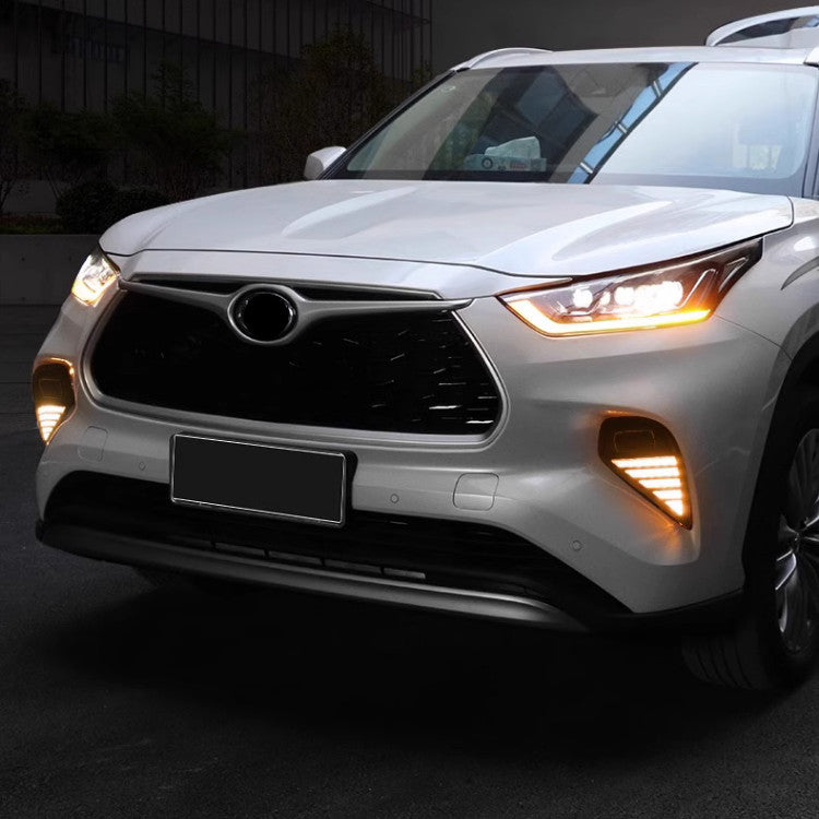Suitable for Toyota Highlander 2020-2024 LED daytime running lights, fog lights, and rotating signals.