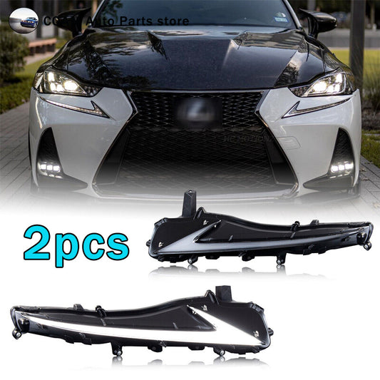 Applicable to 2017-2020 for Lexus IS200t/300 IS250 350 F Daytime Running Lights (DRL) and Turn Signals. Q