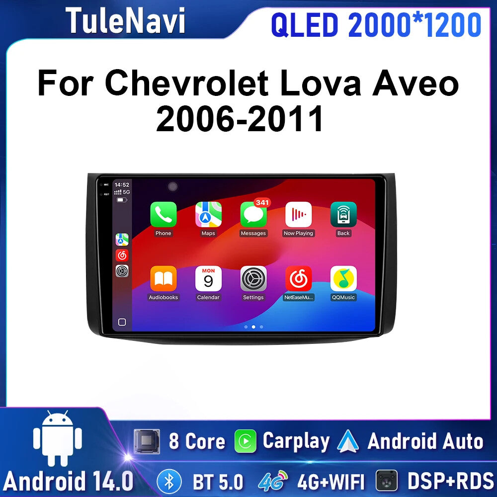 Android for Chevrolet Aveo Lova Captiva Epica 2006-2011 Car Radio CarPlay Player
