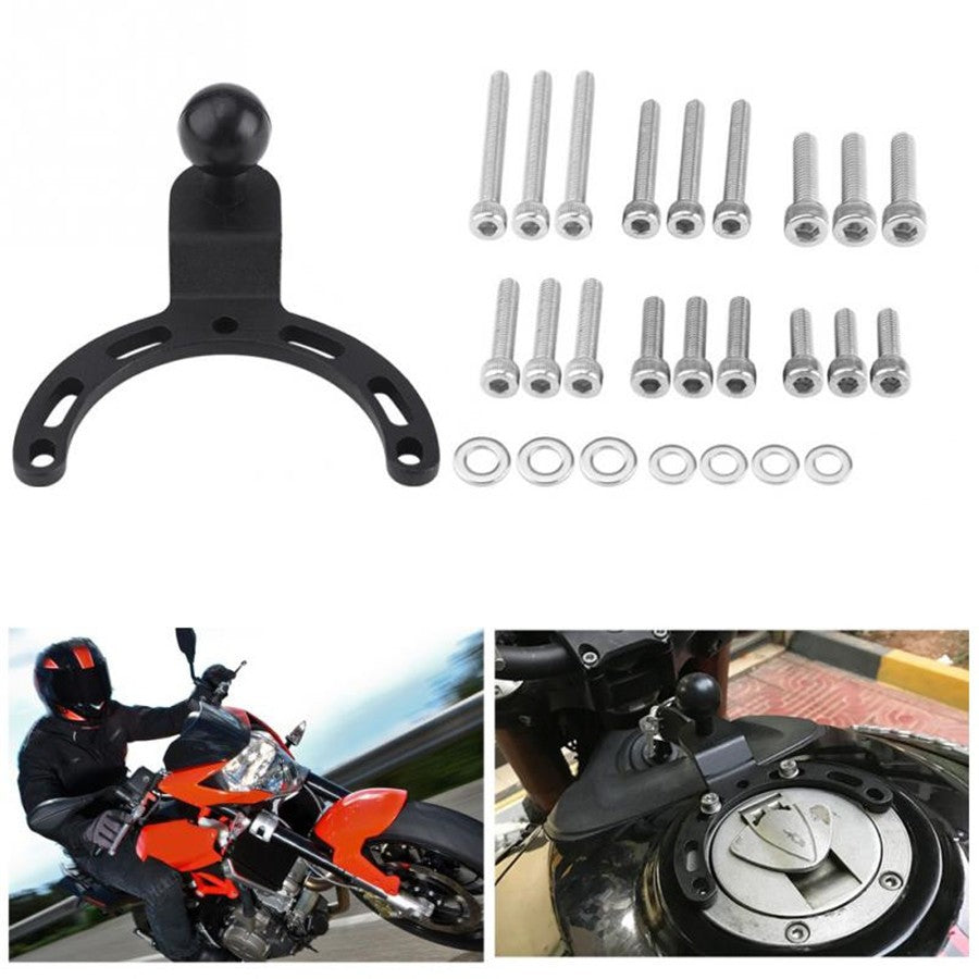 Adjustable Motorcycle Gas Tank Mount GPS Phone Camera Bracket Hoder for Kawasaki Q
