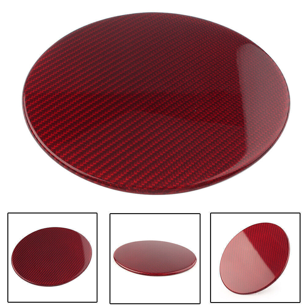 Red Carbon Fiber Style Car Oil Tank Cover for Subaru BRZ for Toyota 1986 Q