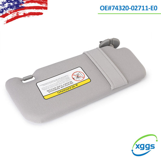 1 piece 74320-02711-E0 Gray left driver's side sun visor suitable for Toyota for Corolla 2009-2013