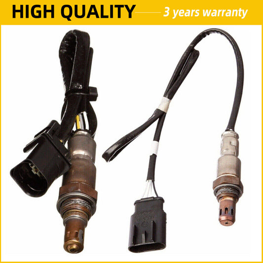 2-pack of upstream + downstream oxygen sensors (O2 sensors) suitable for 2012-2017 for Fiat 500 1.4L L4 Q