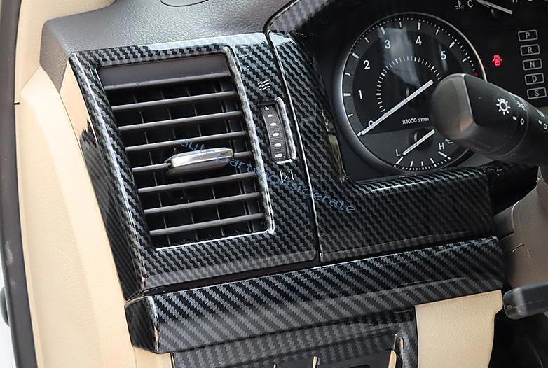for Toyota for Land Cruiser 2013-21 Console AC LR Air Outlet Vent Trim Carbon Fiber