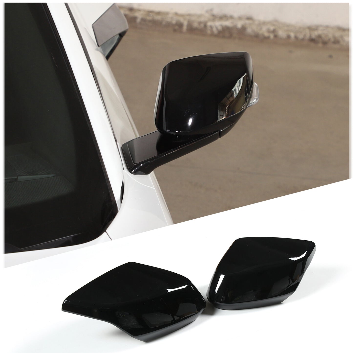 ABS carbon fiber front reading light cover trim for Toyota Tacoma 2016 - 2020