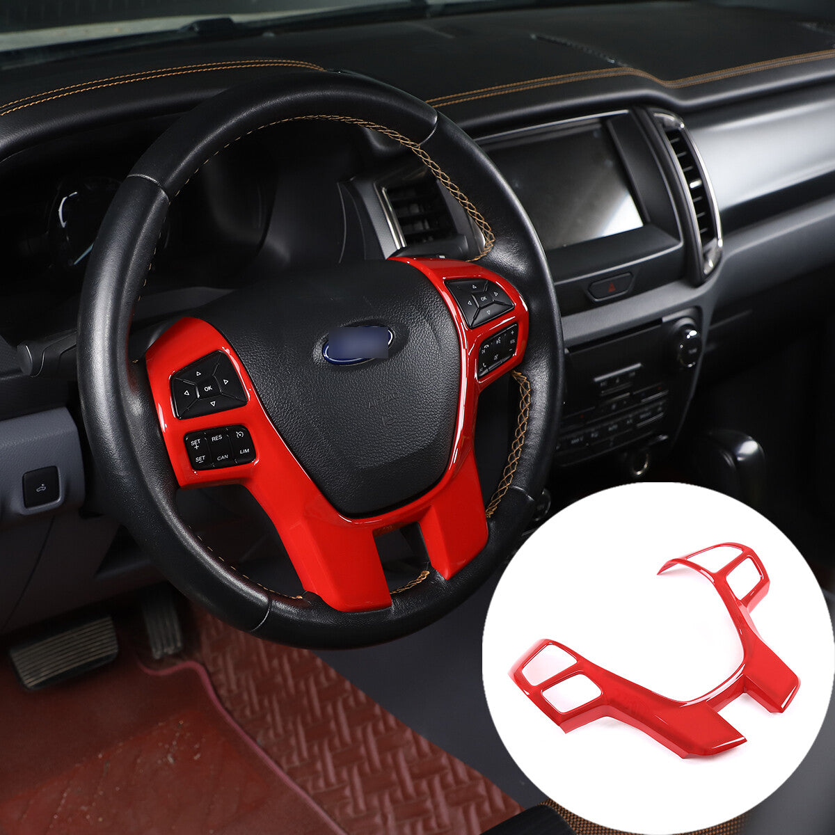 Black alloy terrain mode button sticker for Land Rover for Range Rover Vogue 2015-16 Q