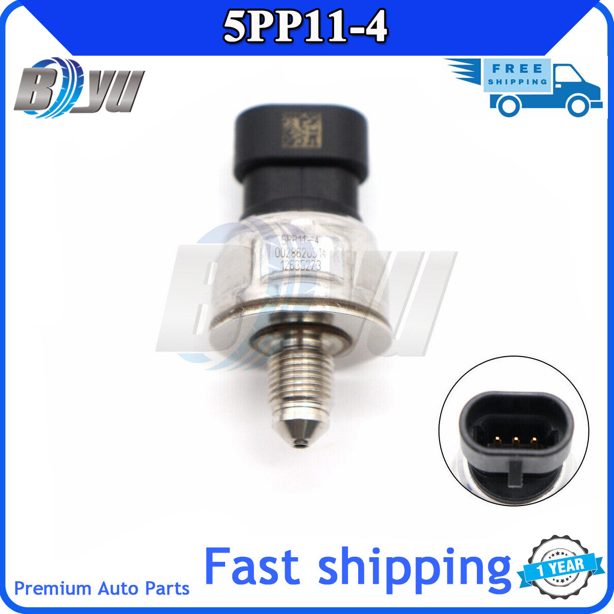 Fuel rail pressure sensor 5PP11-4 12635273 suitable for , for Buick , and for Cadillac CTS- v