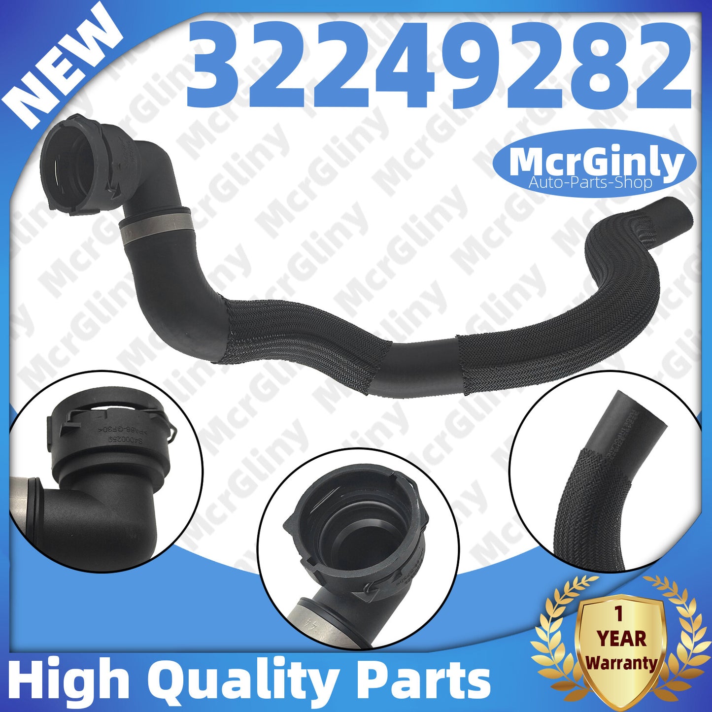 Upper radiator coolant hose suitable for Volvo V60 V70 S60 S80 XC60 XC70 S60L 32249282- n