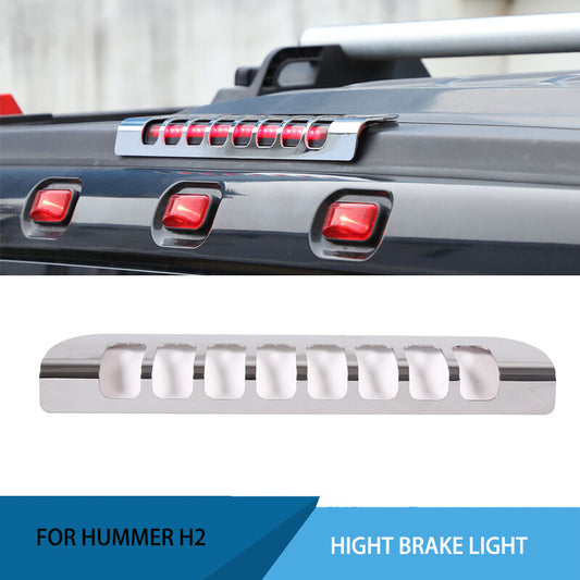 Chrome alloy rear high brake light cover trim suitable for Hummer H2 SUV 2003 - 2010