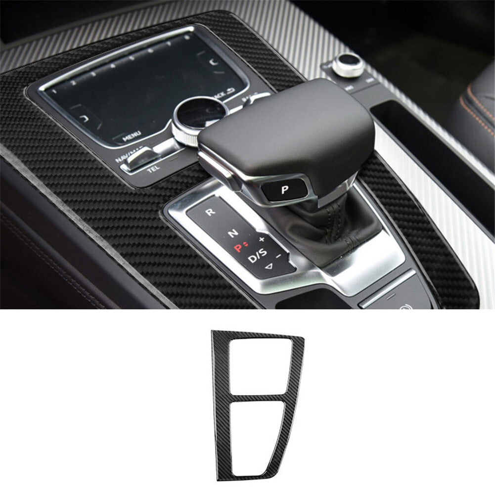 for Audi Q5 2018-2021 Carbon Fiber Interior Gear Shift Panel Cover Trim Sticker