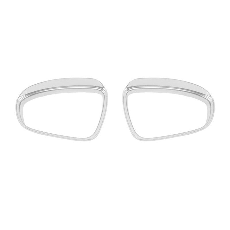 1 Pair for Nissan Tuca Terra 2018 New rearview mirror Rain Eyebrow frame silver