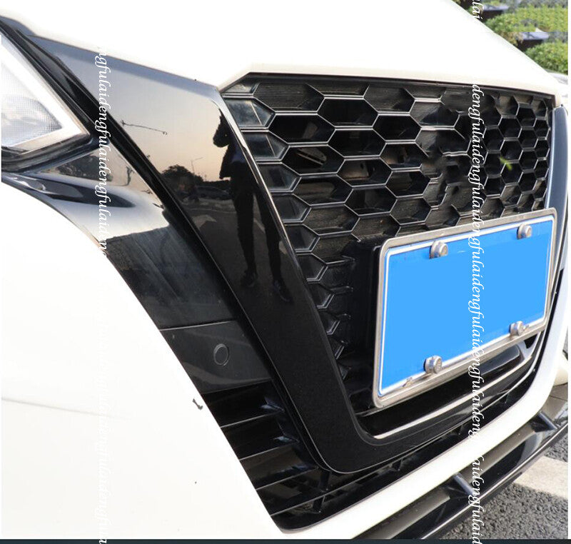for Nissan Altima 2019-2022 Piano black FRONT Bumper Grills Moulding Cover Trim
