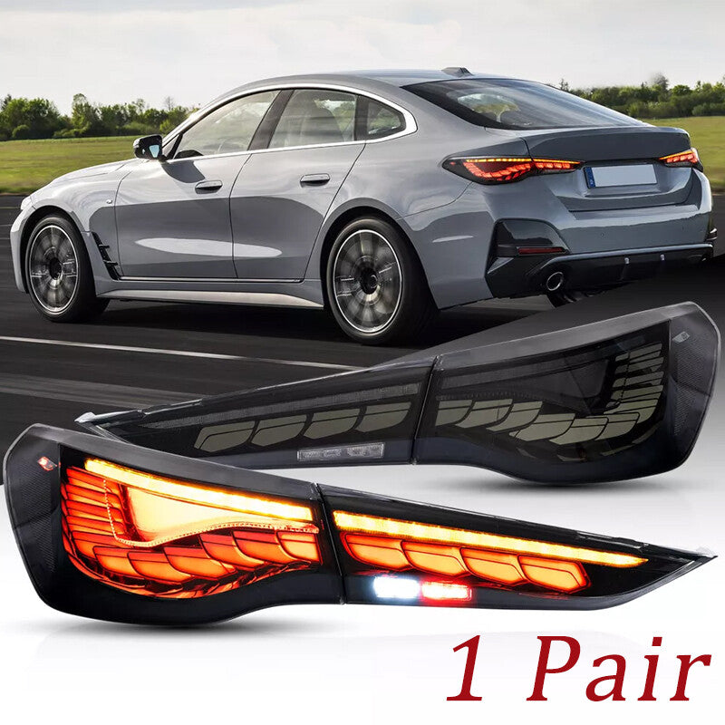 Applicable to 2020-24 for BMW 4 Series G22 G23 G26 with VLAND OLED taillights featuring start-up animation.