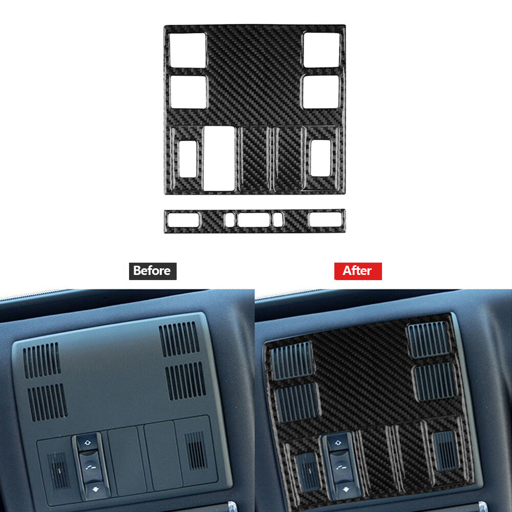 6X Carbon Fiber Reading Light Trim for BMW X3 2004-2010